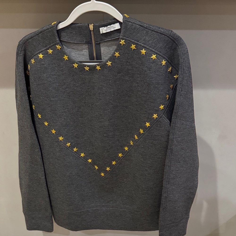 Versace Collection Gray Sweatshirt